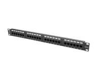 Lanberg Patchpanel 24p 19" 1U UTP 5e (czarny) - 457245 - zdjęcie 4
